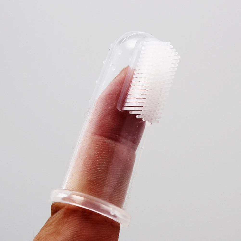 

20pcs Finger Toothbrush Silicone Pet Teeth Cleaning Tools Chew Useful Massage Bumps Oral Care Dog Cat Accessories