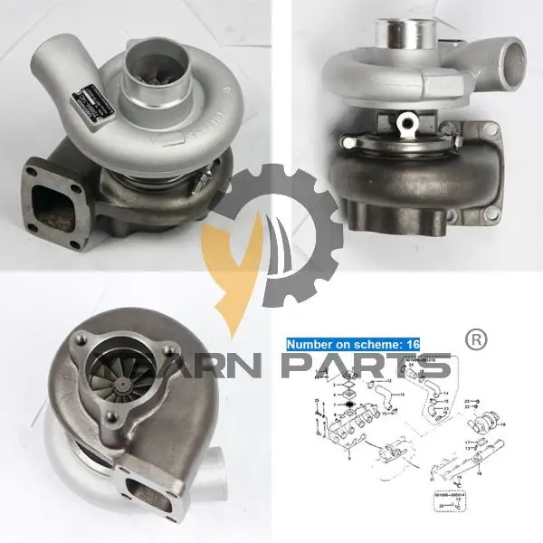 Turbocharger 5I-5015 5I5015 Turbo  TD06 TDO6H-14C/14  for Caterpillar CAT Excavator E200B Engine E200B