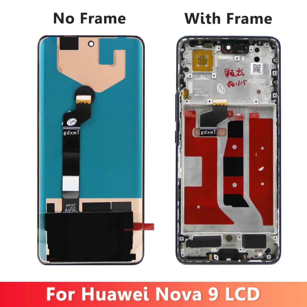 Amoled For Huawei Nova9 Nova 9 Display NAM-AL00, NAM-LX9 Pantalla LCD Touch Screen Digitizer Assembly Replacement