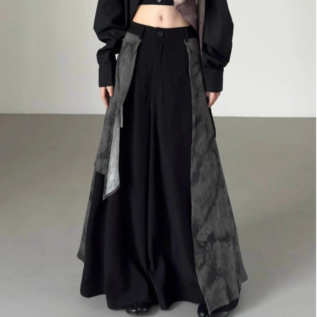 Pantaloni a gamba larga Pantaloni Donna Donna Autunno Pantaloni sportivi minimalisti Young Urban Su misura Semplice Altgoth Classico Dettaglio in poliestere