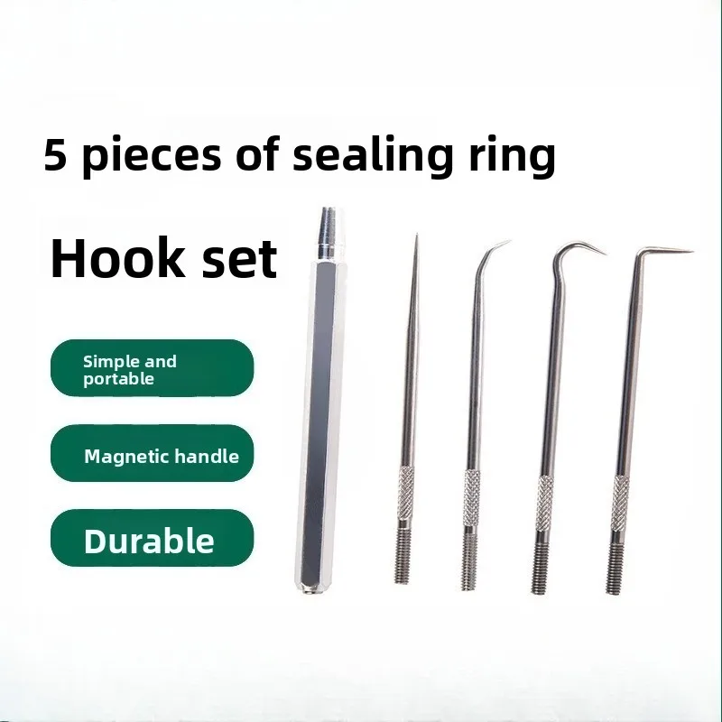 5-Piece sealing ring pick hook set 09709