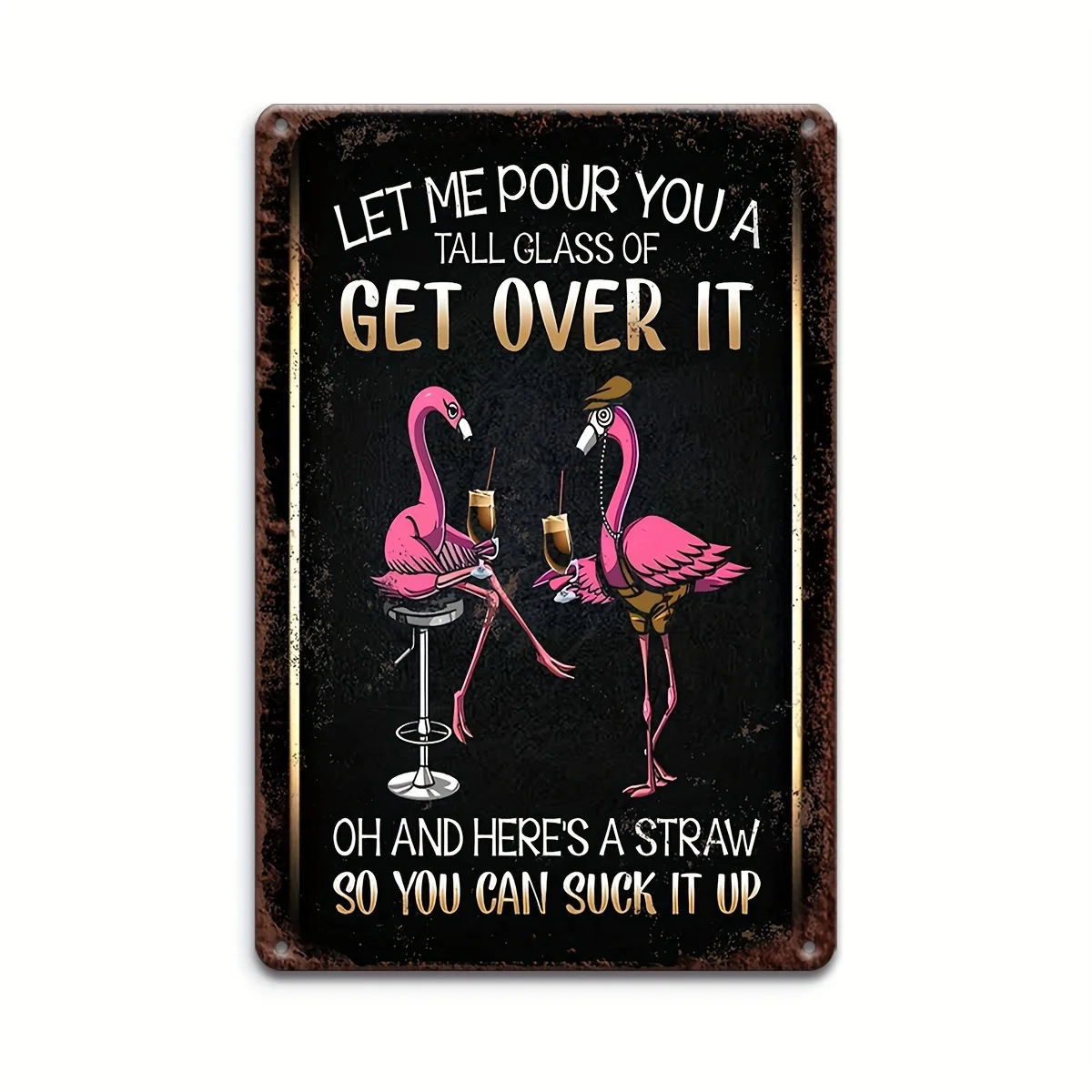 

2D Многофункциональное, многоцелевое, забавное металлическое украшение для вывесок, ретро-украшение на стену из железа, подходит для офисов