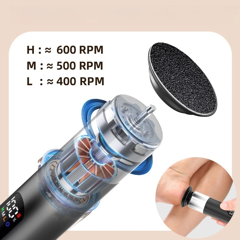 Multifunctional electric grinding, foot rubbing, pedicure, manicure and dead skin removal