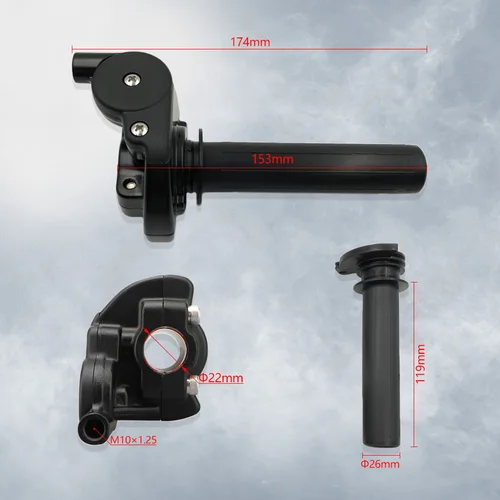Imagen 2 del producto OTOM-empuñaduras de acelerador de motocicleta, 22mm, con mecanismo de corredor, para KTM, HONDA, YAMAHA, KAWASAKI, SUZUKI, barra de mango de acelerador de Gas