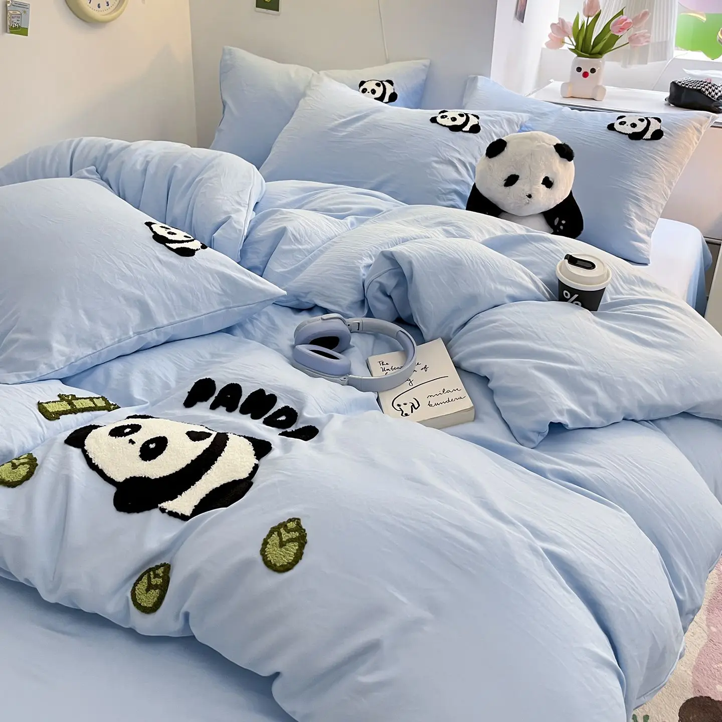 2026 New Korean Ins Bedding Set, Soft Skin-friendly Cover Set Lovely Animal, Single Queen King Size for Bedroom Dormitory Decor