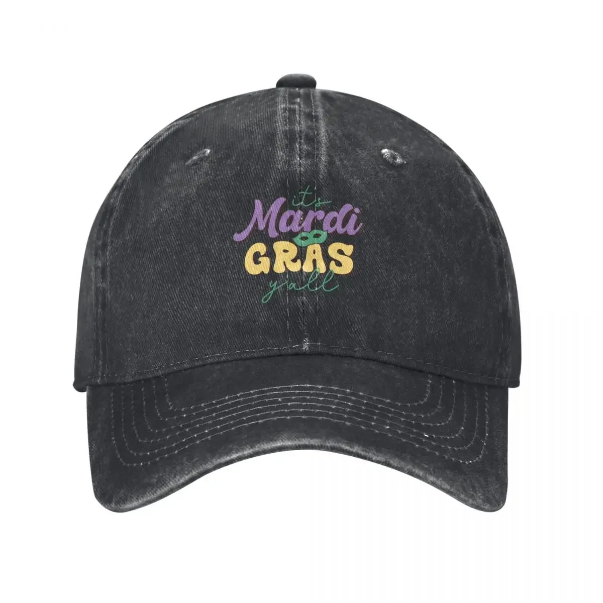 It's Mardi Gras y'all Funny Mardi , , Funny King Gifts or King of Gras, Parade Vibes Party Baseball Cap