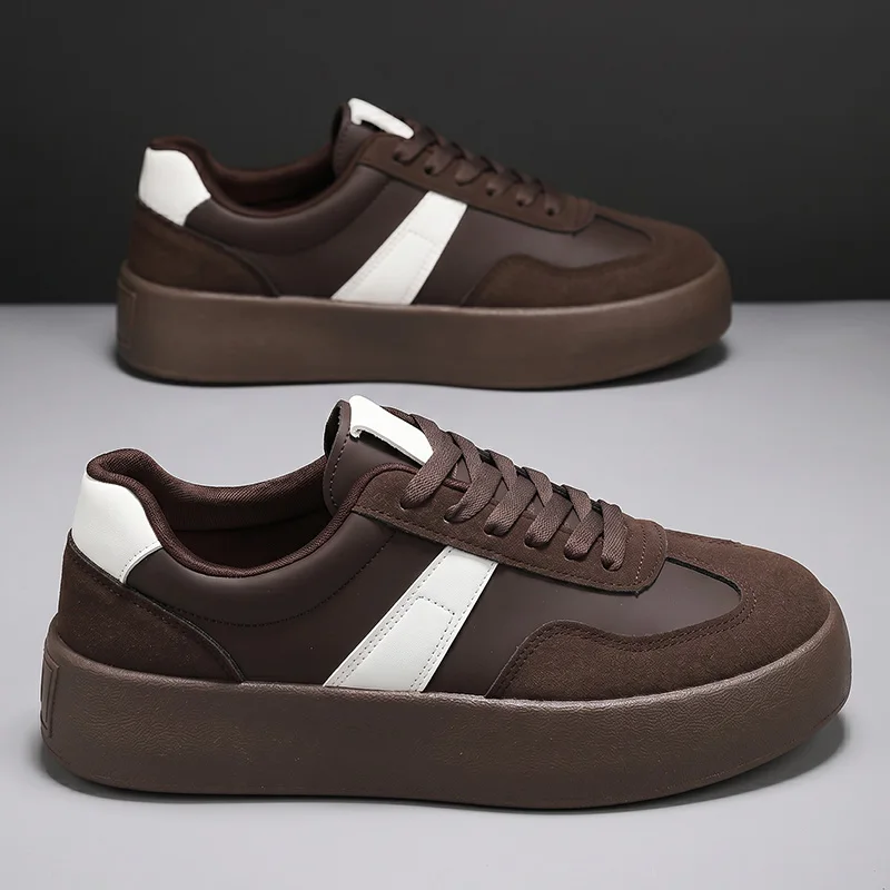 Men women's retro height increasing casual shoes soft sole four seasons breathable comfortable outdoor couple walking sneakers