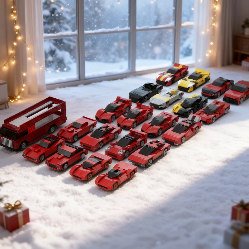 

2233pcs MOC The Ferr4ri Bundle City Champions Model Building Blocks Creative Display Gift Collectible Decor Kids Premium Adult