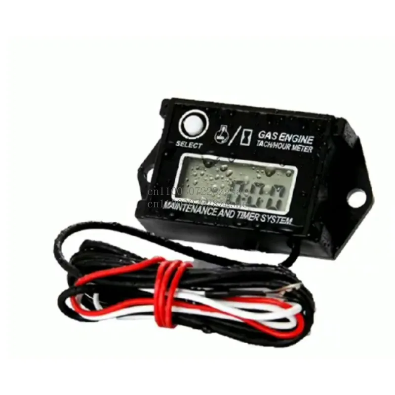 

Motorcycle gasoline engine Inductive waterproof tachometer Reset tired timer