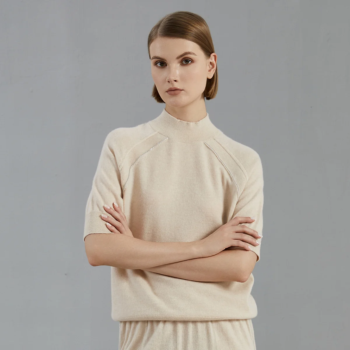 BC726 Wysokiej jakości luksusowa odzież damska 100% kaszmirowy sweter z golfem