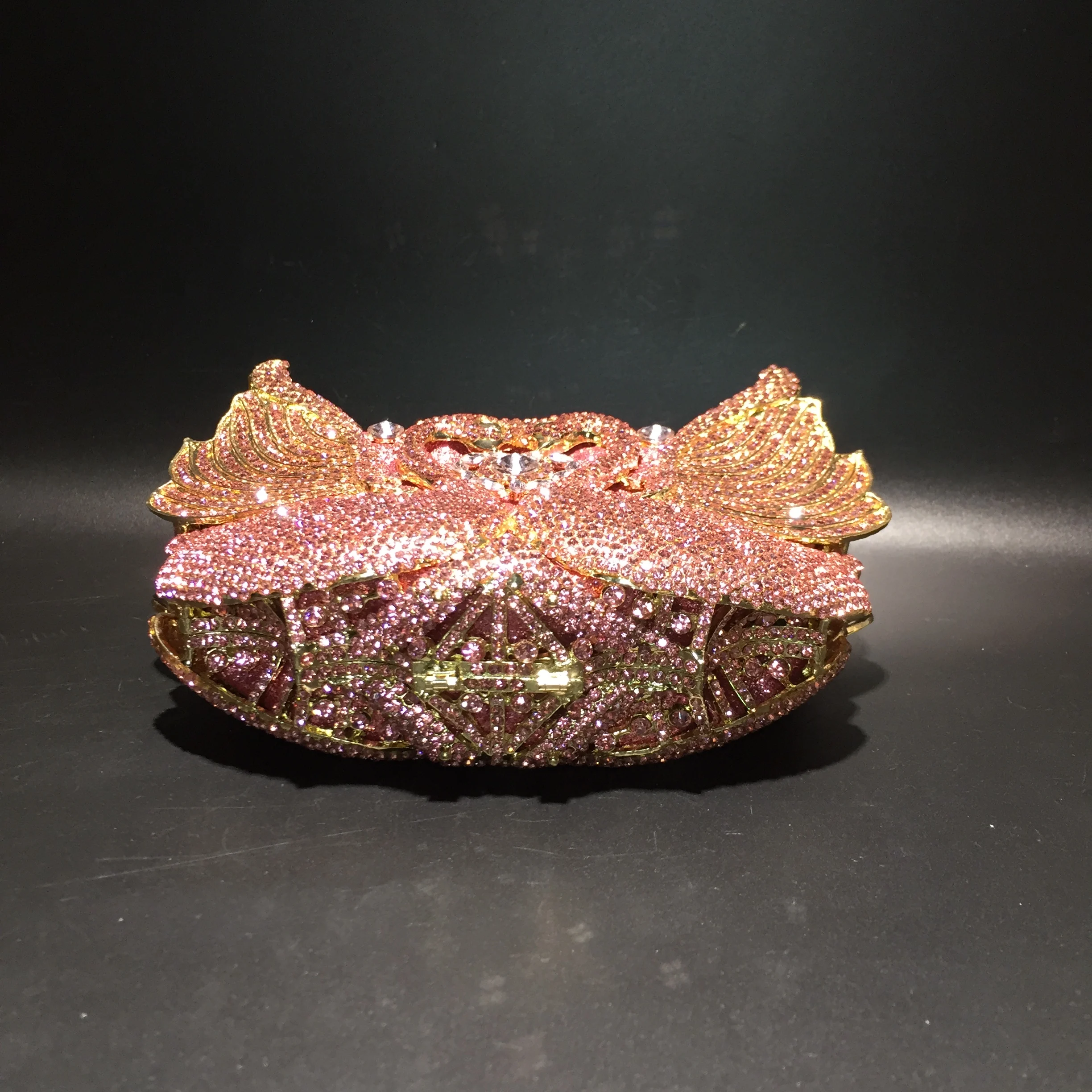 Chain New Product Hot Sale Ladies Purse Crystal Stone Evening Bags Swan Lady Purses Design Swan Clutch Bag image 6