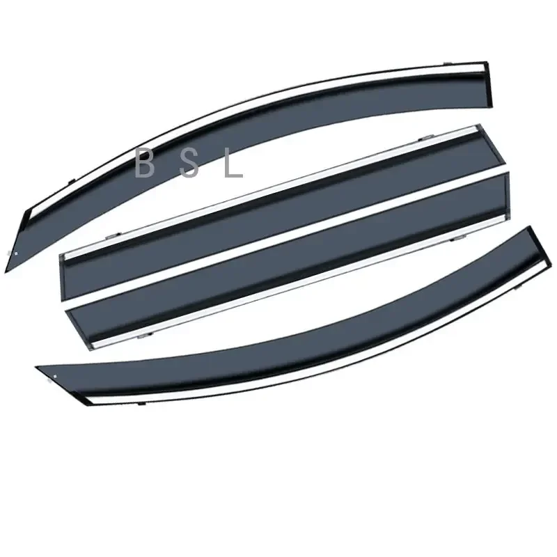 Chrome Molding Trim Strip Wind Visor Deflectors Car Ventvisor Door Side Window Air Guard Against Snow Sun Rain For GAC GS8 2022