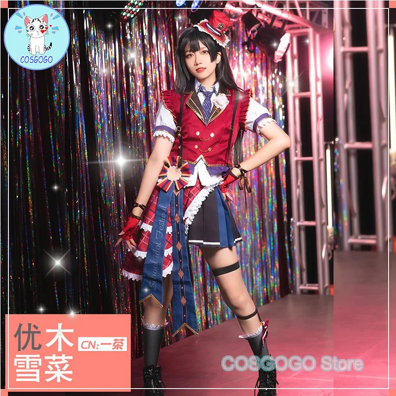 

COSGOGO Love Live! Nijigasaki High School Idol Club Yuki Setsuna Cosplay Costume Women Fancy Dress Lolita Halloween Uniform Wig