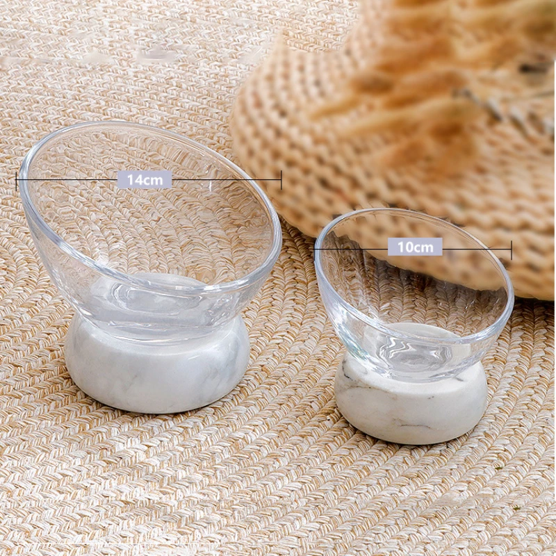 New Non-slip Cat Bowls Glasses Single Bowls with Stand Pet Food&Water Bowls for Cats Dogs Feeders Pet Products Cat Bowl