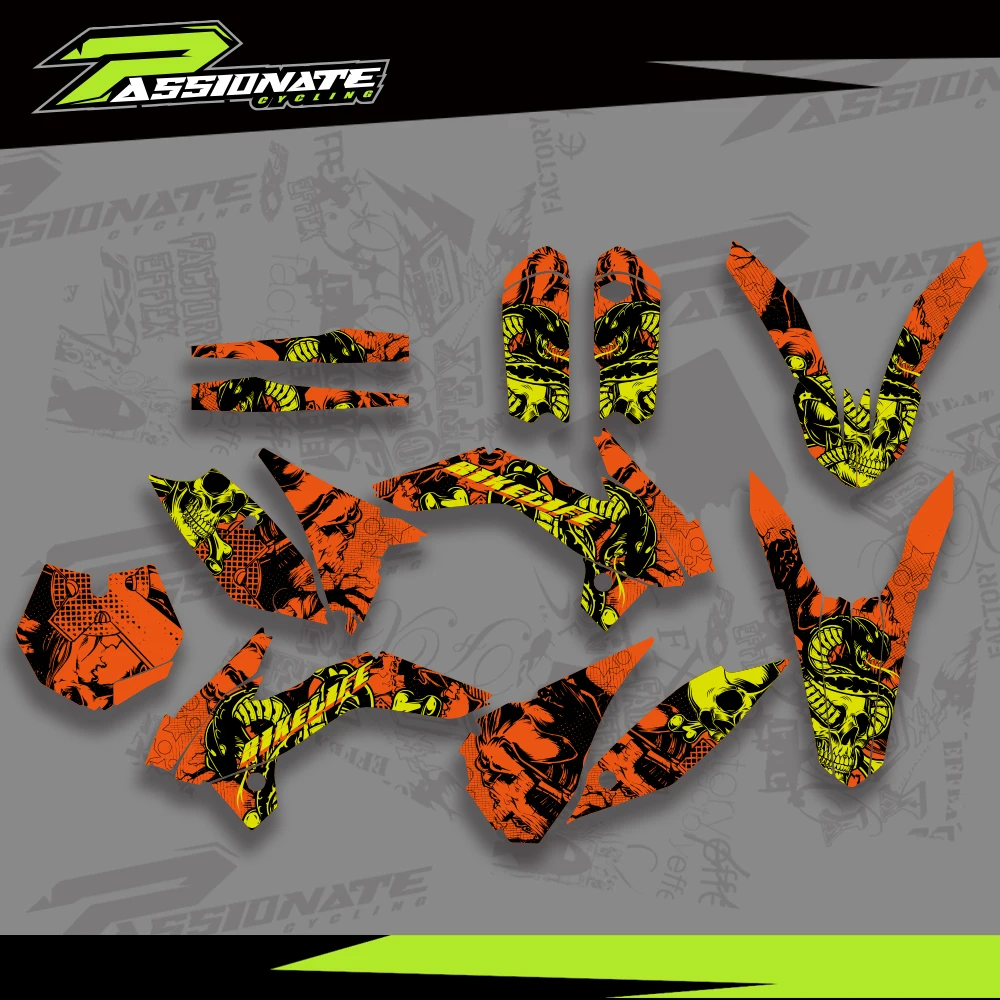 For SX85 2013-2017 Motorcycle Team Graphics Decals Kit For KTM SX 85 2013 2014 2015 2016 2017 Customized Stickers