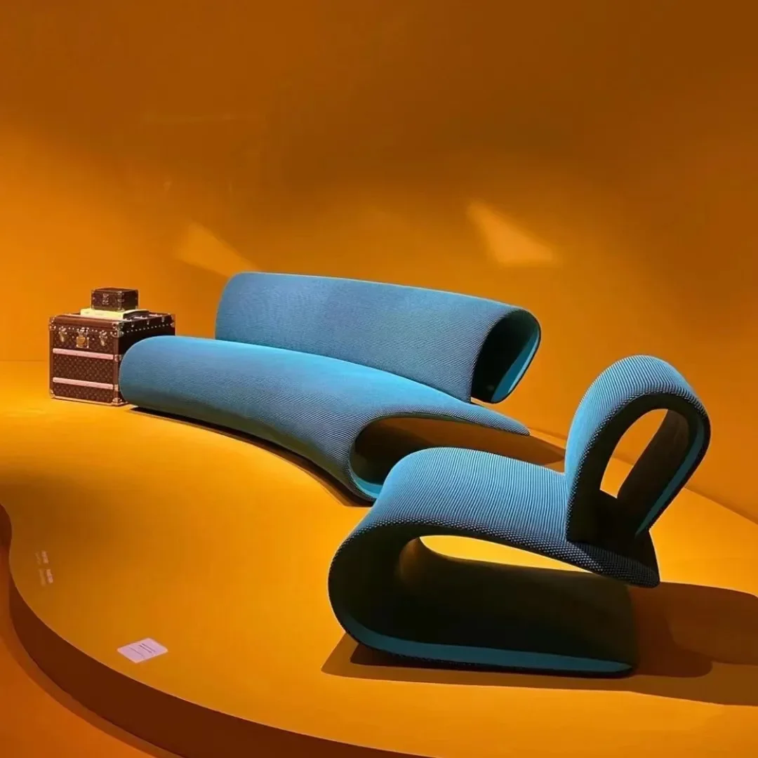 Sofa Chair Model Room Hotel Lobby Reception Terraced Sofa