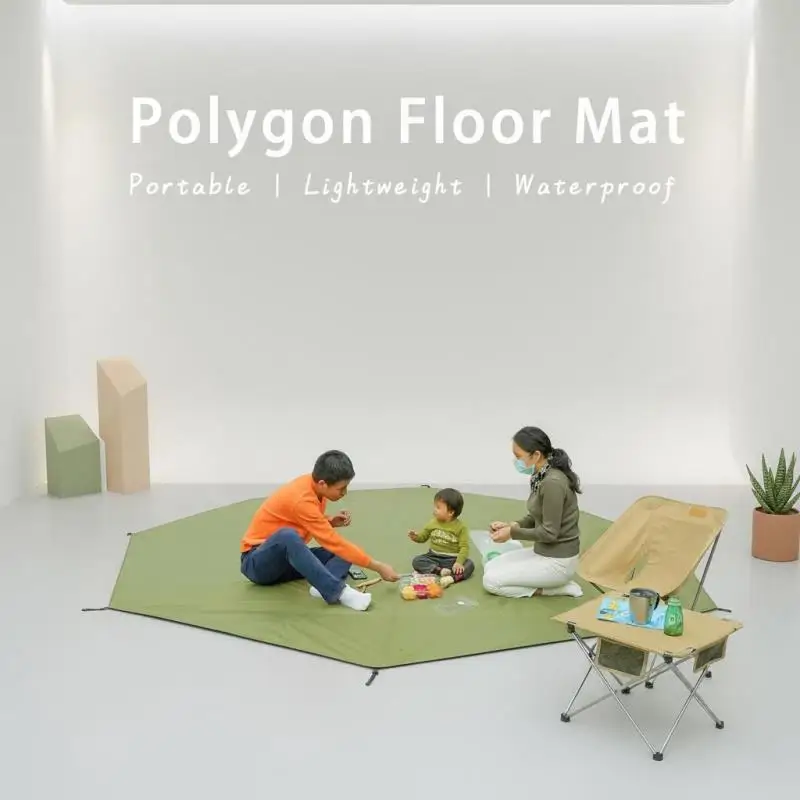 Octagonal Camping Ground Cloth - Waterproof XL Oxford Tarp, Durable Tent Floor Mat for Outdoor Picnic, Hiking & Travel