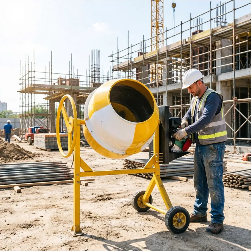 Factory Wholesale Trailer Type Mini Concrete Mix Tank Stable Rotary Mixing Barrel For Overseas Small Civil Engineering Projects