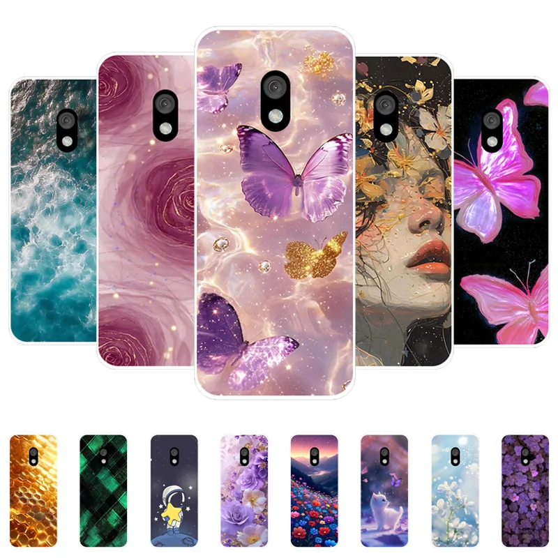 Funda para Nokia 235 4G 2024 Funda de moda con flores de mármol TPU para Nokia 215 220 4G 2024 Coque parachoques a prueba de golpes 215 4G Funda