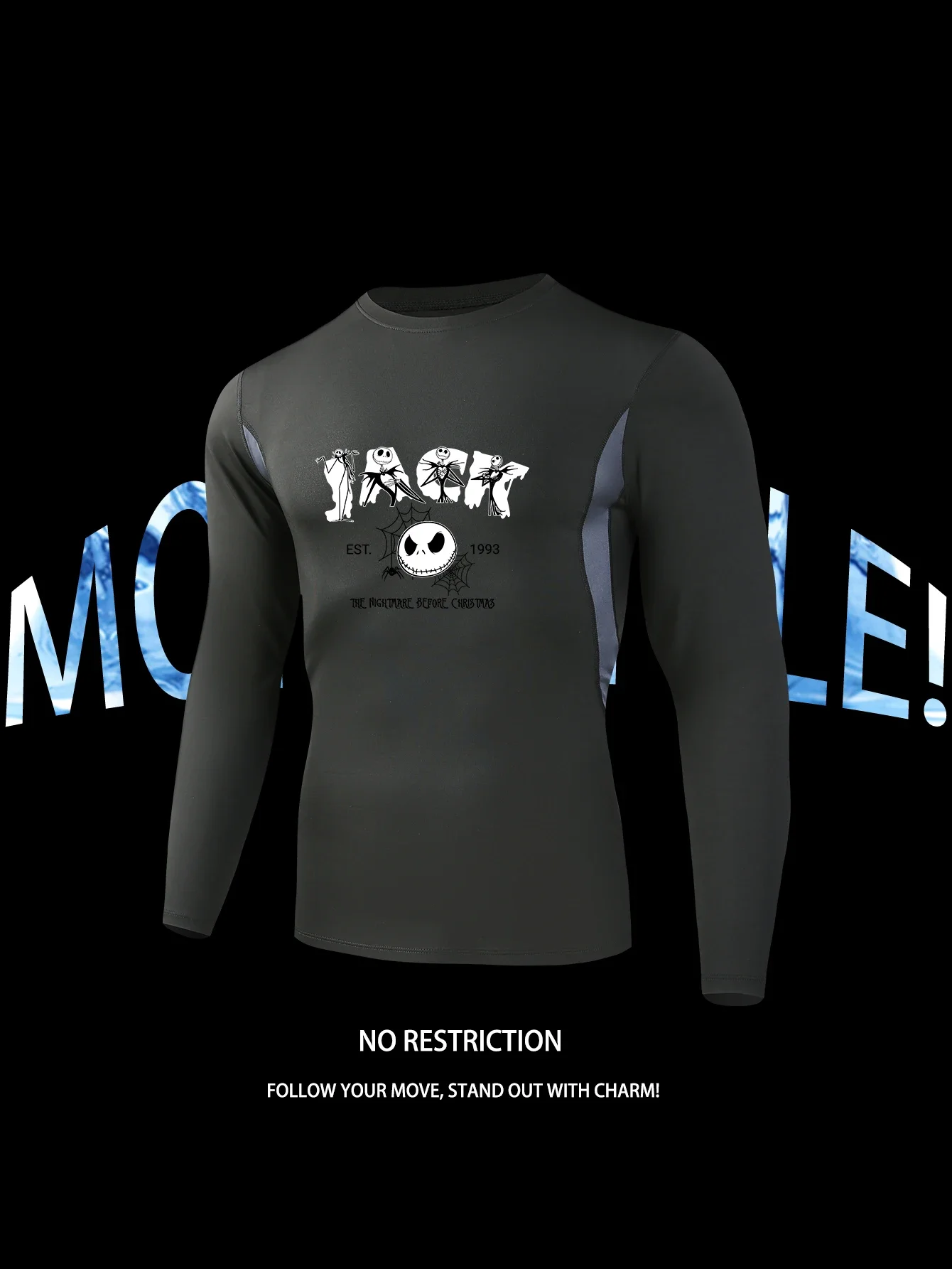 

Мужская спортивная рубашка с длинным рукавом, быстросохнущая спортивная футболка на резинке, одежда для тренировок на открытом воздухе, походные и велосипедные виды спорта