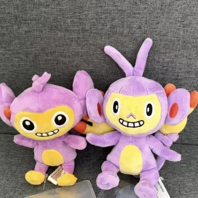 ポケモンパームシリーズぬいぐるみ-エイポムとアンビポム人形-子供用のかわいいソフトギフトや誕生日クリスマスギフト