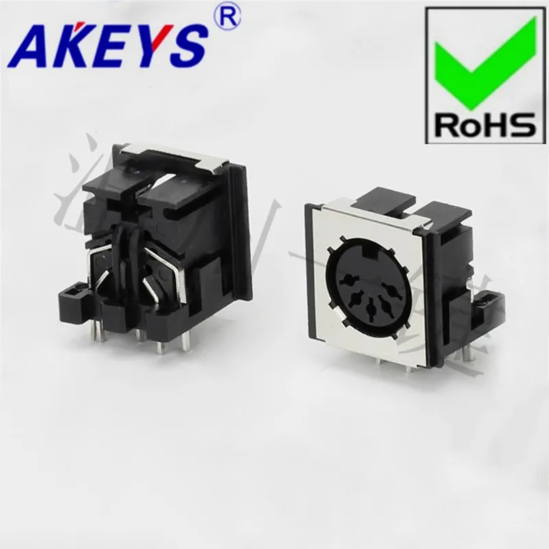 10PCS DS-5-03a-05-1 Square S Large Terminal Connector, Large 5-core 7-foot Socket, 5PIN Pin DIN Base