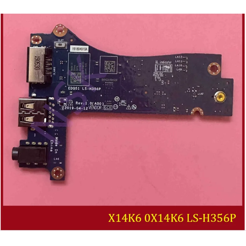 

Original 0X14K6 LS-H356P FOR DELL Alienware M51 R2 EDQ51 Audio USB Board 100% Test OK