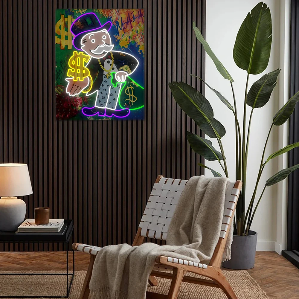 

Money Bag LED Neon Sign Custom Living Room Home Bar Neon Wall Art LED Light Office Room Decoration Light Sign Personalized Gift