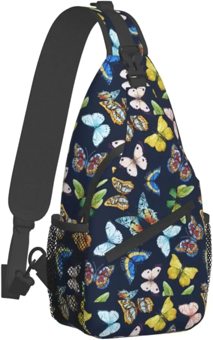 Leaf Colorful  Cross Chest Bag Diagonally Travel Backpack, Light Travel, Hiking Single Shoulder