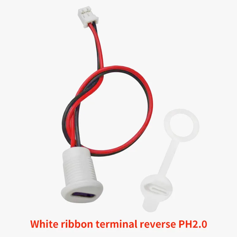 1-10 szt. 2-PINOWE wodoszczelne złącze TYPE-C, mocowanie na panel, szybkie ładowanie TPC, żeńskie gniazdo, port USB-C