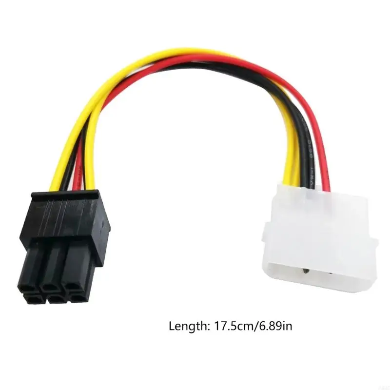 F68C 4pin đến 6pin PCI-E Bộ chuyển đổi cáp PC Power Cáp GPU GPU GRAPHICS Card Video 15cm