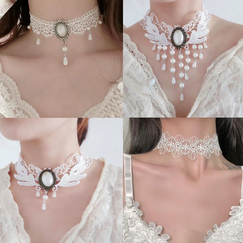 Tour de cou pour femme blanc