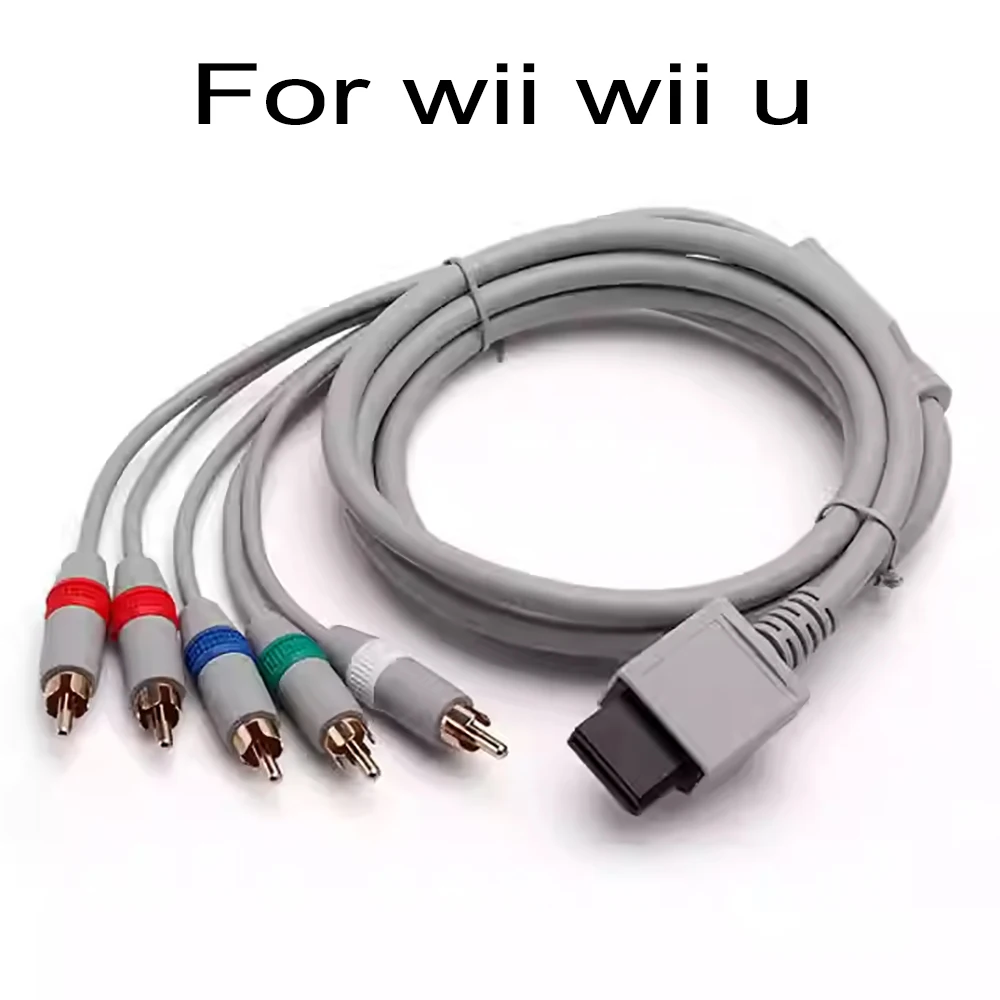 1080P Component Cable HDTV Audio Video AV 5RCA Cable for Nintendo Wii Console Clear Image Video Audio Adapter Cable Accessories