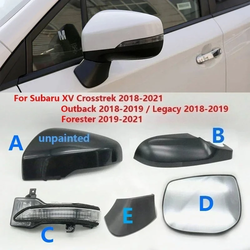 For Subaru Outback Legacy Forester XV Crosstrek 2018-2020 Wing Door Side Rearview Mirror Lower Cover Cap Lid