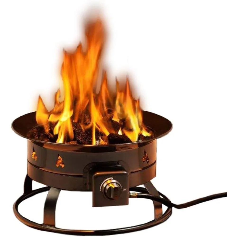 

Portable Propane Gas Fire Pit - Smokeless Outdoor Heating, 58,000 BTU, Heininger Model 5995