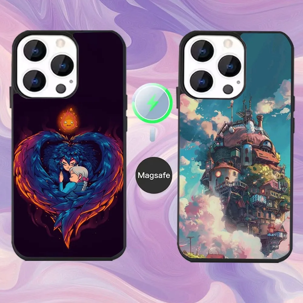 

S-Sophie Moving Castle Phone Case For iPhone 16,15,14,13,12,11,Pro,Max,Plus,Mini,Magsafe,Magnetic Wireless Charging Case