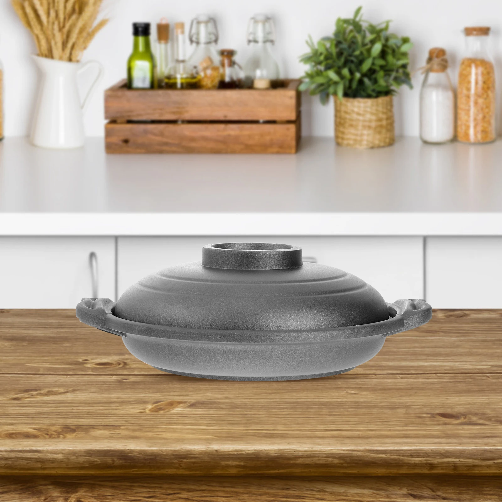 

Steamer Nonstick Aluminum Alloy Kitchen Gadget for Braised Chicken Stew Casserole Cooking Pot