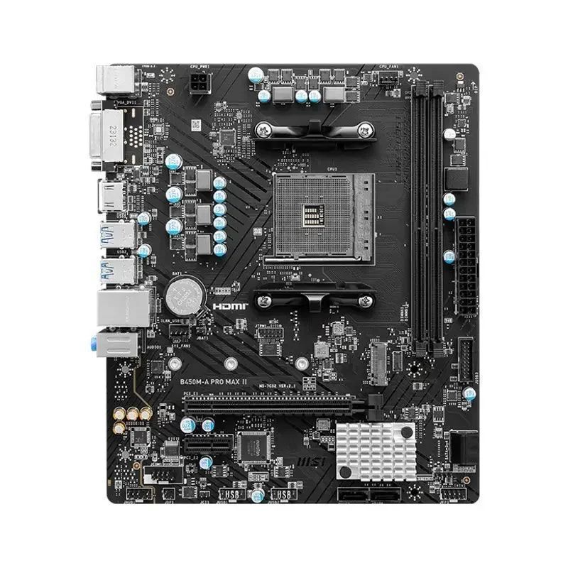 B450M-A PRO MAX 2nd generation main board with AMD R5 5600 new loose chip CPU main board set