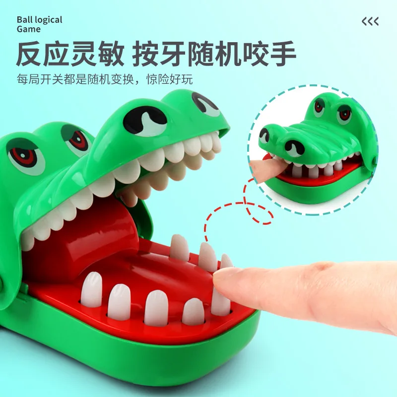 

Crocodile Teeth Toys Alligator Biting Finger Dentist Classic Family Games Party Pranks Children'S Lucky Game Decompression Toy