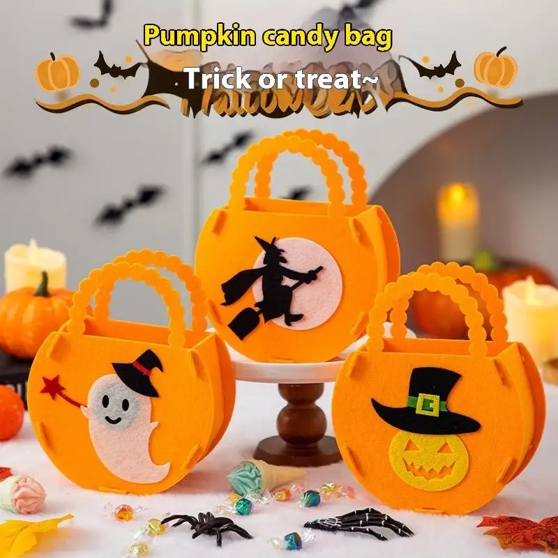 

1PC Cute Mini Halloween Candy Bags, Gift Bags In Bulk, Suitable For Halloween Outings. Trick Or Treat, Party Gift Items