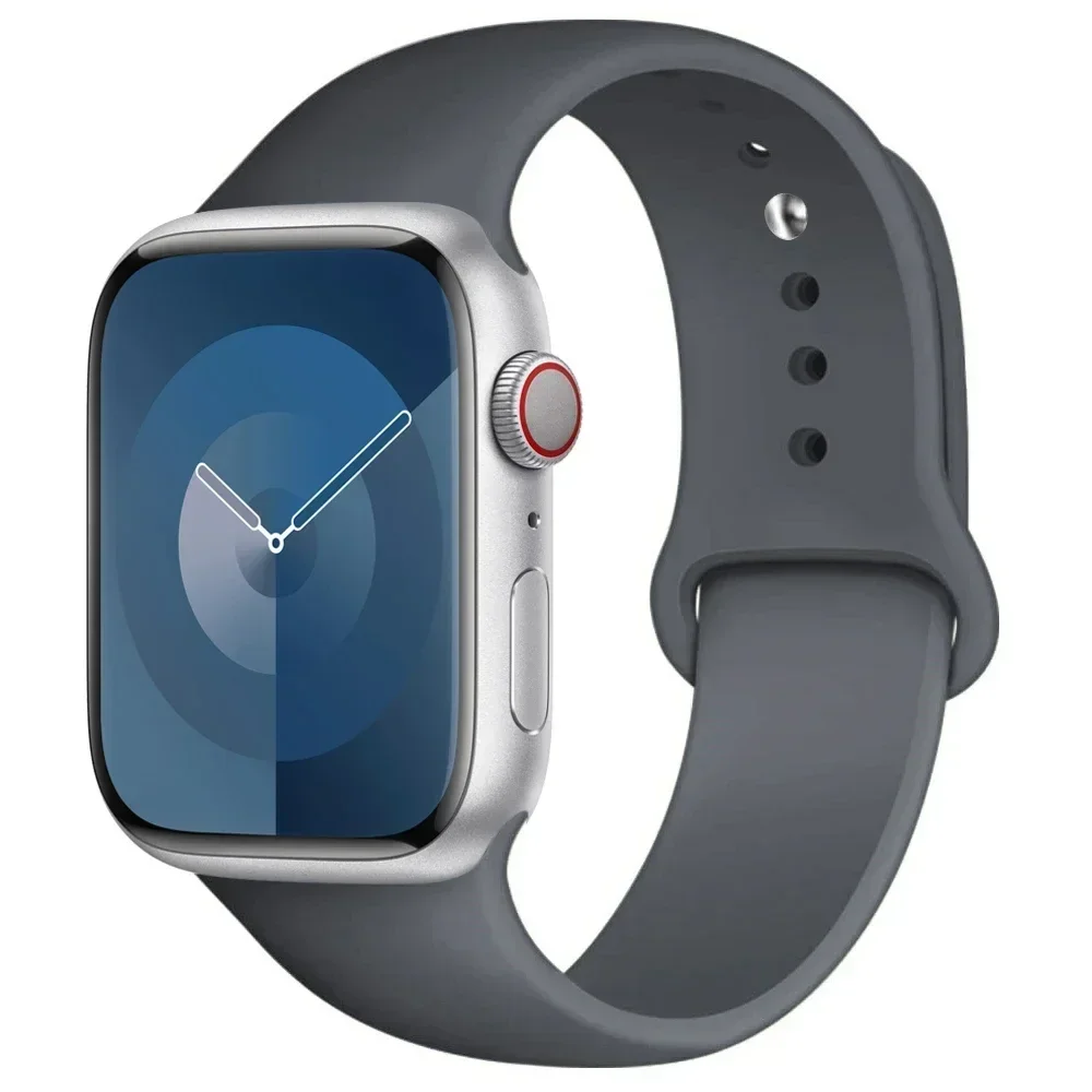 Silikon band für Apple Uhren armband 44mm 45mm 40mm 41mm 42-38mm 45mm Sporta rmband iwatch Serie 8 7 6 5 4 3 se 9 ultra 2 49mm
