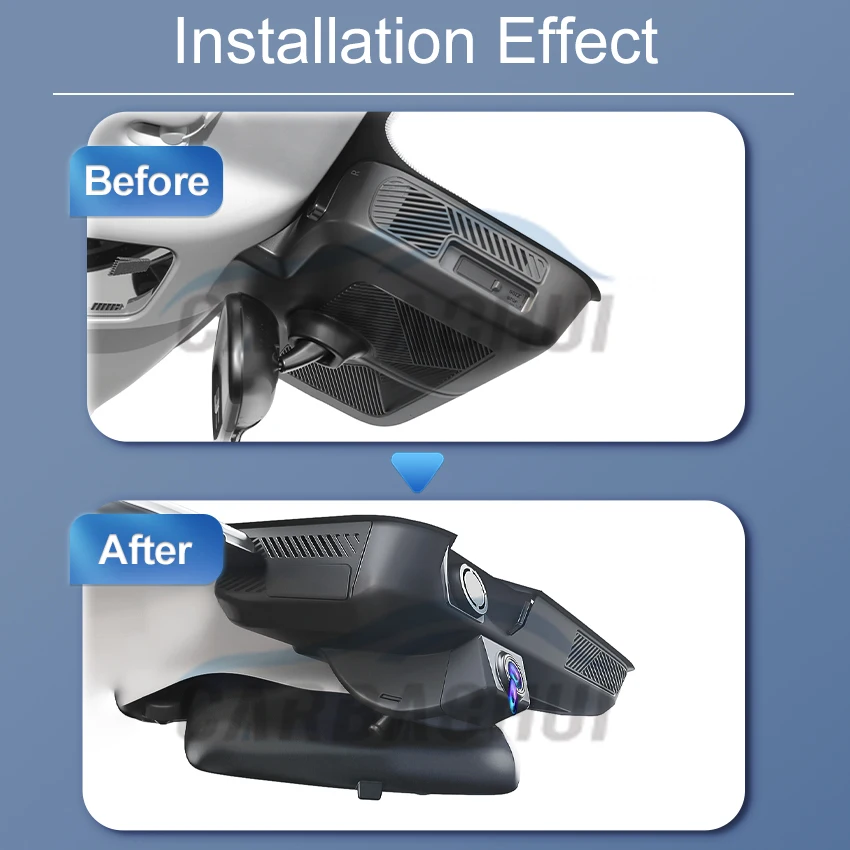 كاميرا أمامية وخلفية 4K واي فاي DVR داش كام أصلية لشيري استكشاف 06 Jaecoo J7 2023 2024 2025، التوصيل والتشغيل DVR للسيارة مع التطبيق #1