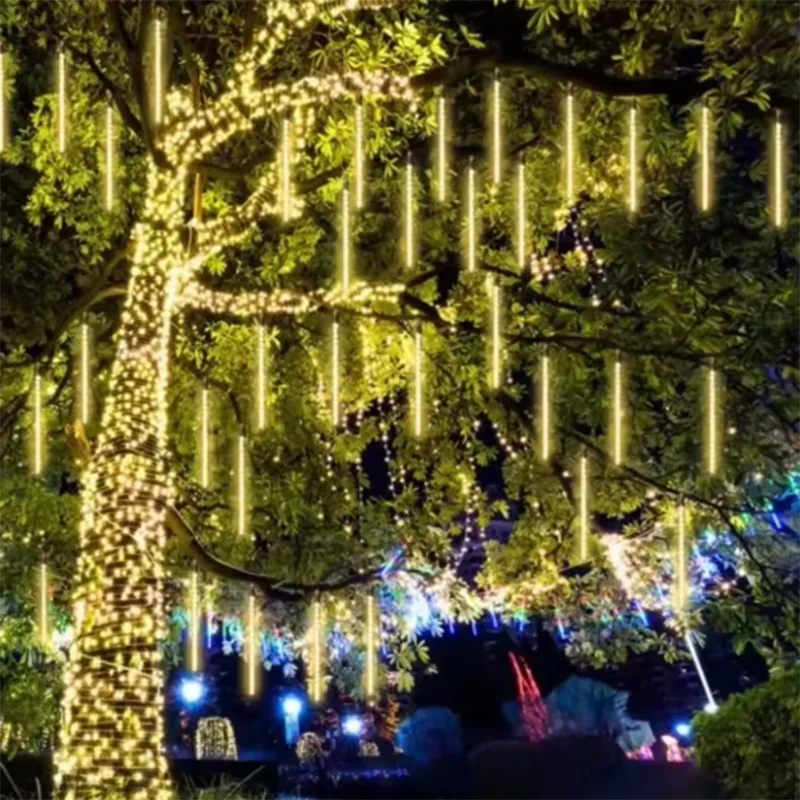Led Fairy String Lights - Guirlande lumineuse solaire LED effet pluie