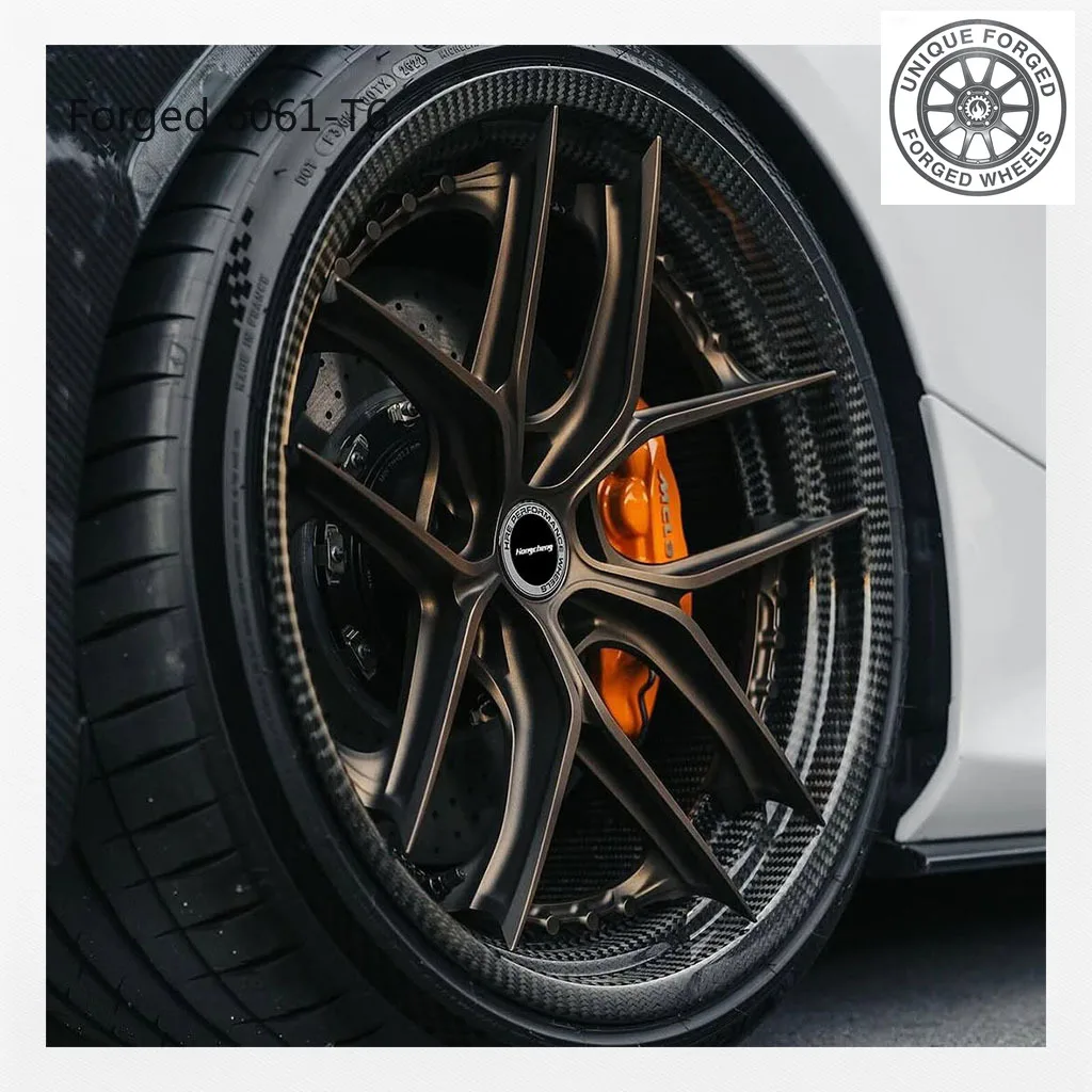

New model of 262-Piece Forged Full Carbon Fiber Wheel with Brush Finish 5x112 5x114.3 5x120 HX-101 Wheels Rims 16-24 Inch for G