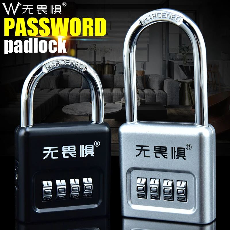 

4 password Digit Padlock Lock Durable Waterproof Number Locks For Door Suitcase Bag Package Cabinet Locker Window Key Locks