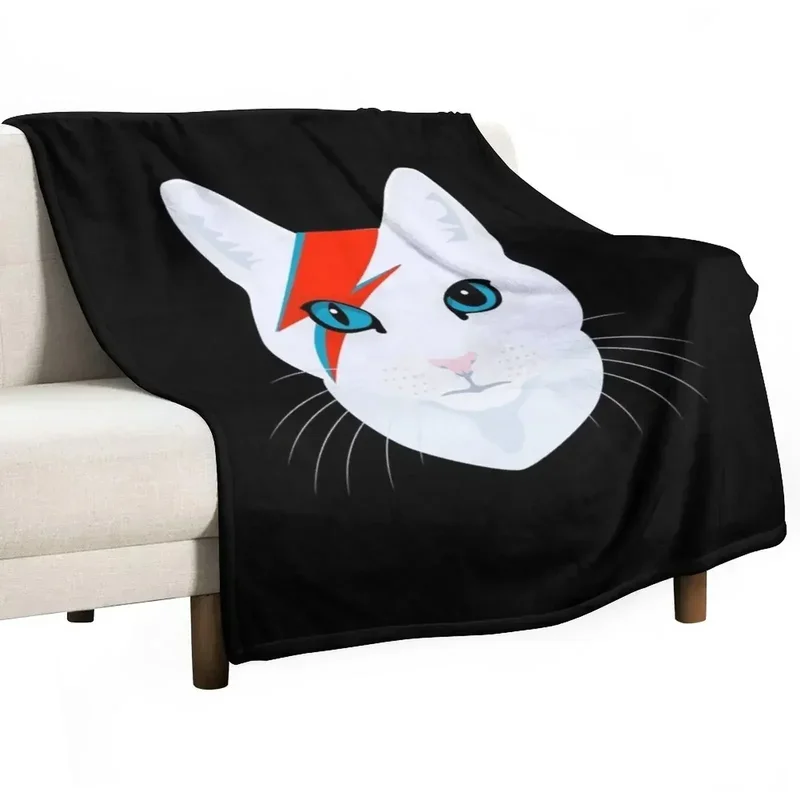 Cat Bowie Throw Blanket Warm Sofa Throw Kid'S blankets and throws Blankets