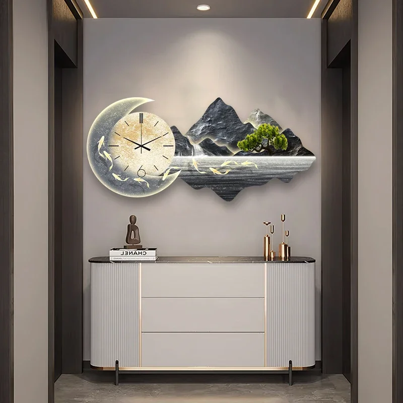 Living Room Design Nordic Furniture Modern Decoration Luxury Led Wall Clock Large Gaming Room Decoration Wall Home Corner Clock