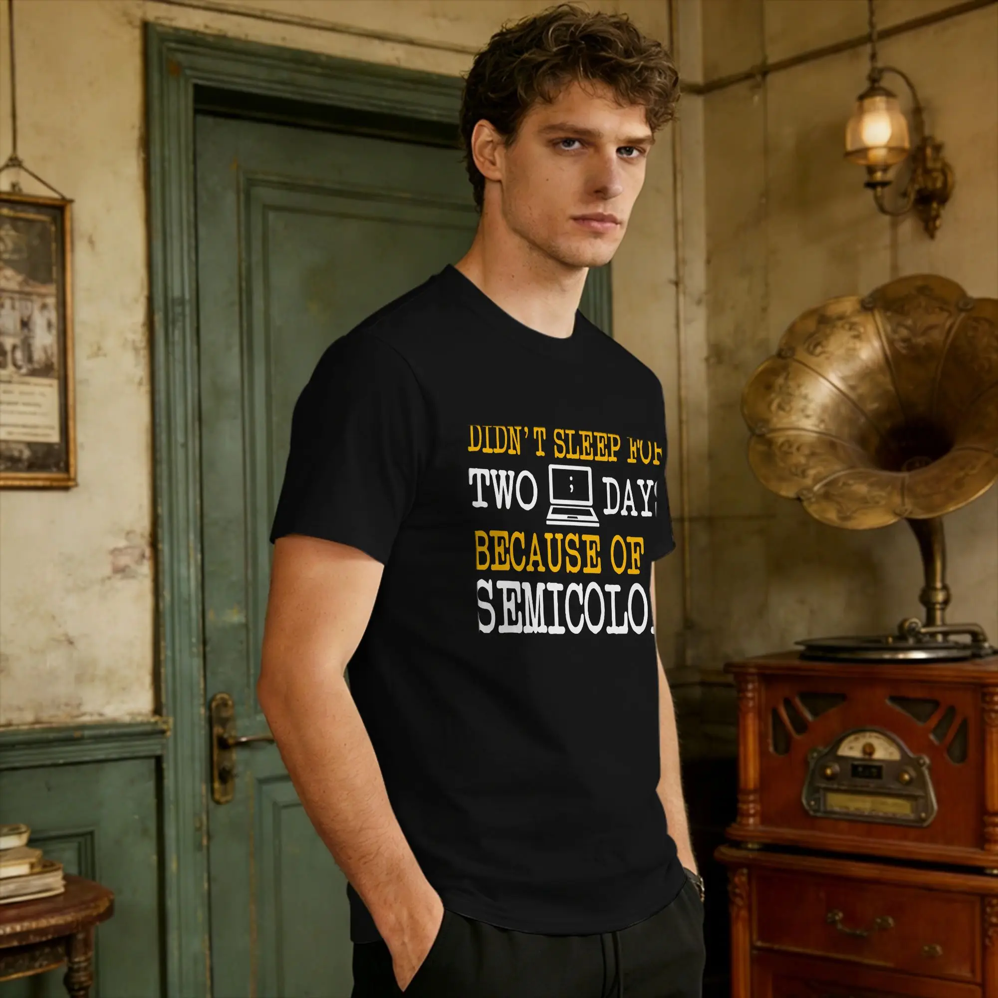 Programmer Computer Software Engineer Web Developer Coder T Shirt Men  Y2K Fun T-Shirts Summer Tees Print Big Size Clothing