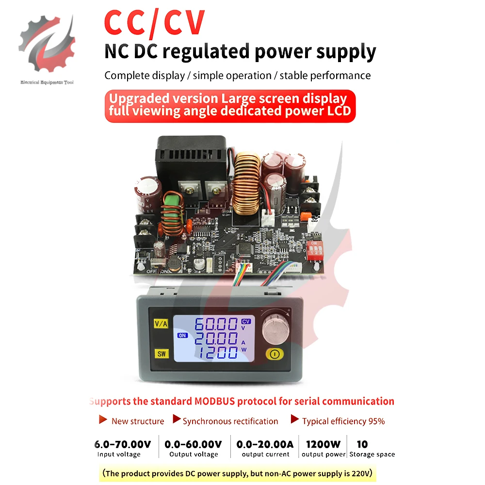 XY6020L CNC Adjustable DC Stabilized Voltage Constant Voltage And Constant Current 20A/1200W Step-down Module Board Power Supply