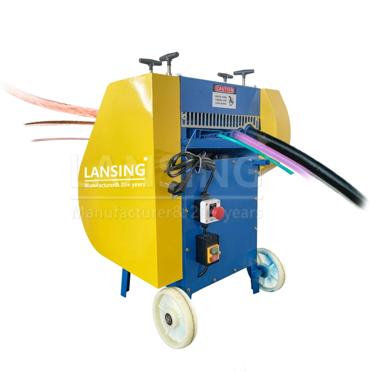 Full Automatic Professional Wire Stripping Machine Waste Wire Stripper Scrap Copper Cable Recycling Machine